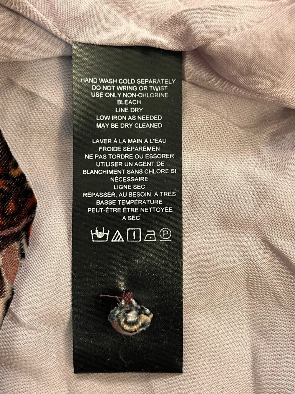 NWOT Anthropologie Katerina Mauve Button Front Velvet Floral Maxi Dress  22W - Picture 12 of 16